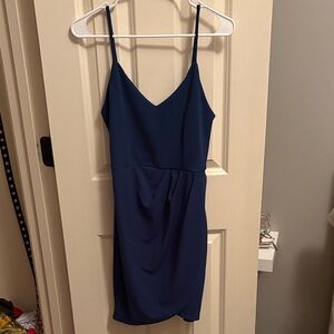 Elegant Dark Blue/Teal Women's Dress